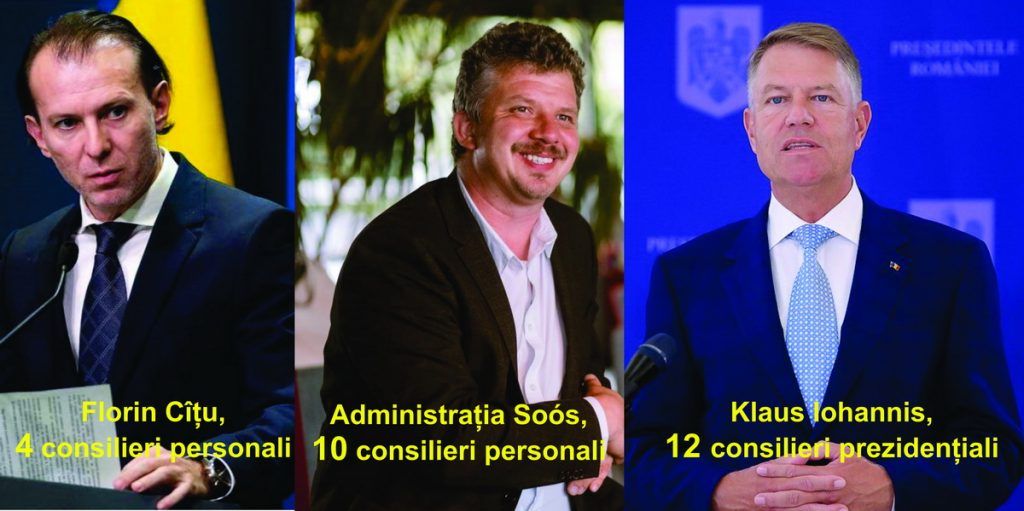 Administrația Soós, peste premier și la nivelul președintelui României la capitolul ”consilieri personali”!