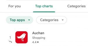 Auchan app, pe primul loc în topul celor mai descărcate aplicații gratuite