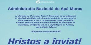 Administrația Bazinală de Apă Mureș - urări de Sărbătorile Pascale