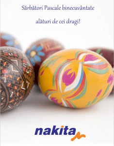 Compania Nakita vă urează Paște Fericit!