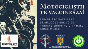 Paradă moto pro vaccinare, la Târgu Mureș