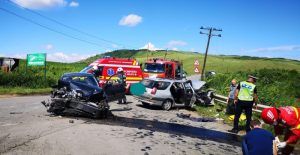 FOTO: Accident grav în Șăulia! Elicopterul SMURD, solicitat să intervină!