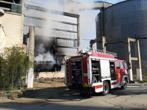 Incendiu la fabrica de zahăr din Luduș