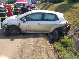 Accident la intrarea în Sighișoara