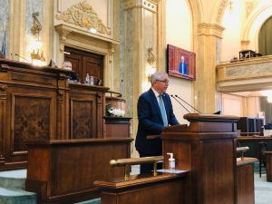 Senatorul PSD de Mureș Leonard Azamfirei, raport în fața mureșenilor