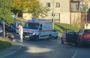 Accident cu doi răniți pe strada Alexandru Papiu Ilarian