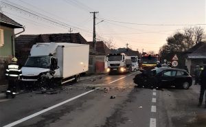 FOTO: Accident cu o victimă, pe DN 13A, în județul Mureș