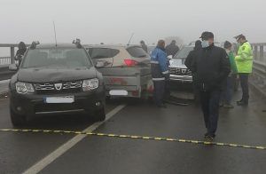 Accident cu 20 de mașini implicate, în Sânpaul