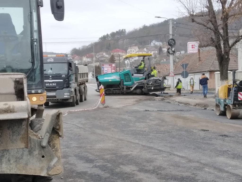 Arteră rutieră din Târnăveni, modernizată