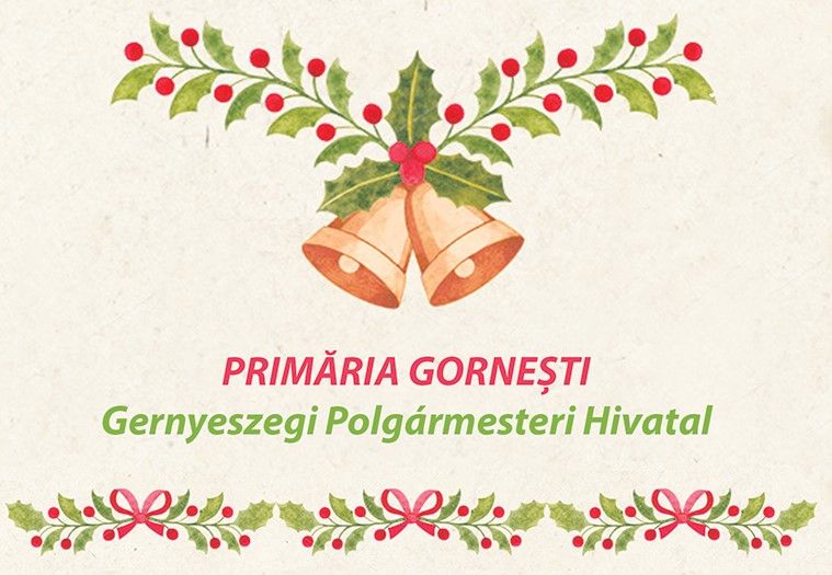 Primăria Comunei Gornești vă urează Crăciun fericit!