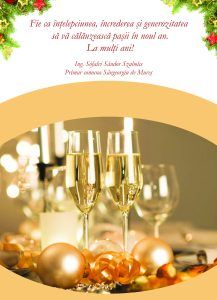 În numele comunei Sângeorgiu de Mureș, vă urez: An nou fericit!