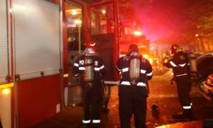 Incendiu matinal la un autobuz, în Sângeorgiu de Mureș