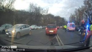 Accident pe strada Gheorghe Marinescu din Târgu Mureș