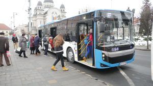 VIDEO: Autobuzele Diesel noi inaugurate cu un tur festiv