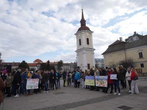 Târgu Mureș: Protest împotriva războiului din Ucraina