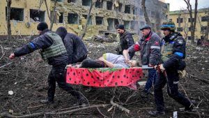 Spital de copii bombardat în Ucraina