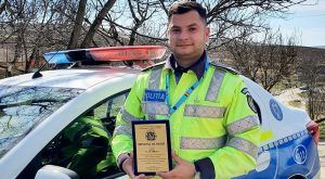 Diplomă de apreciere pentru polițistul Vlad Adrian