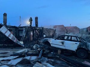 FOTO: Dezastru pentru o familie din Nadășa