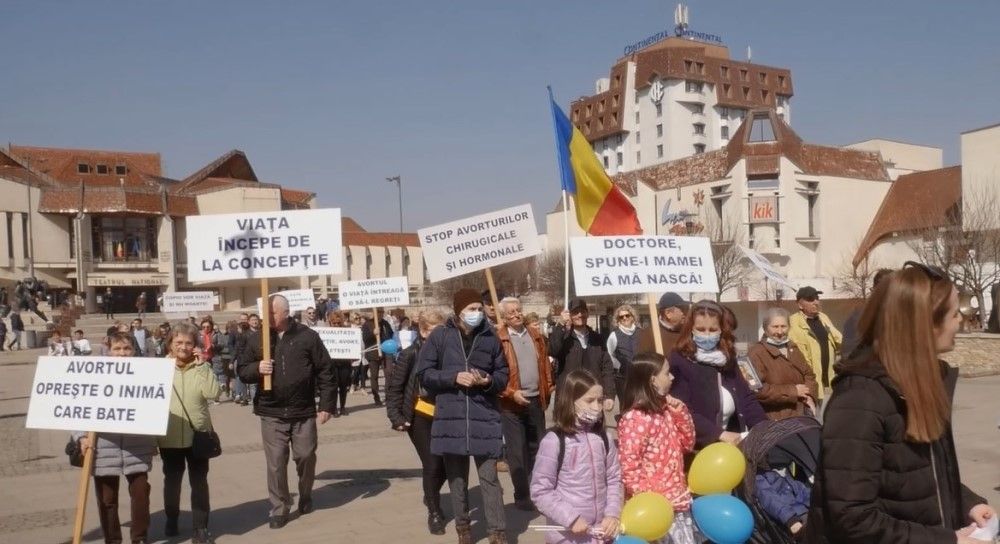 VIDEO: ”Marșul pentru viață”, la Târgu Mureș
