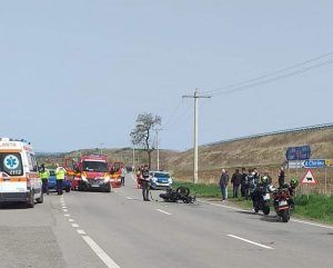 FOTO: Accident mortal de motocicletă lângă Recea