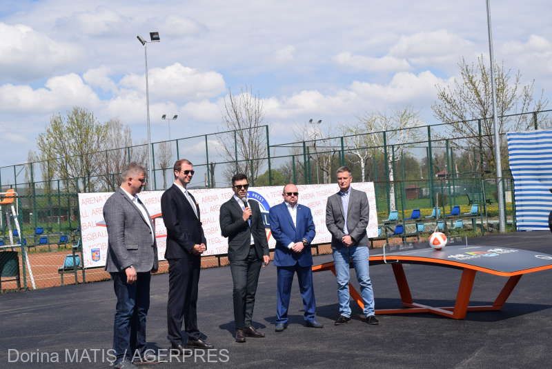 Prima bază sportivă pentru Teqball din România, deschisă la Târgu Mureș