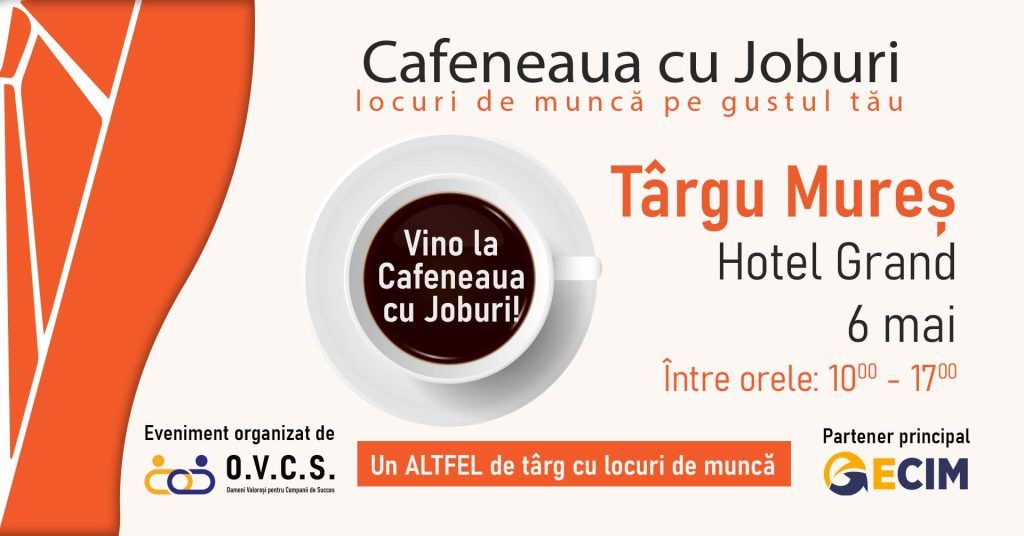 Cafeneaua cu Joburi vine în Târgu Mureș!￼