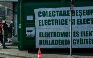 Acțiune de colectare a deșeurilor electrice și electronice la Târgu Mureș