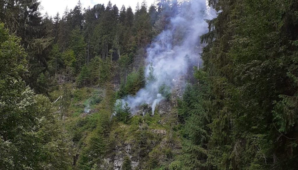 Incendiul de pădure din Lunca Bradului, lichidat