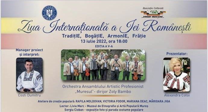 Eveniment de Ziua Internațională a Iei Românești, în Cetatea Medievală Târgu Mureș
