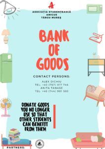 Bank of goods, un proiect în sprijinul studenților￼