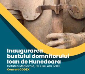 <strong>30 iulie: Inaugurarea statuii lui Iancu de Hunedoara în Cetatea Târgu Mureș</strong>