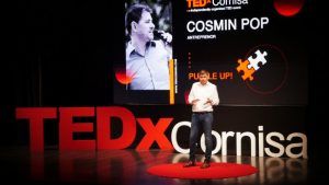 Cosmin Pop, despre un cocoș construit din stele de aur la TEDxCornișa