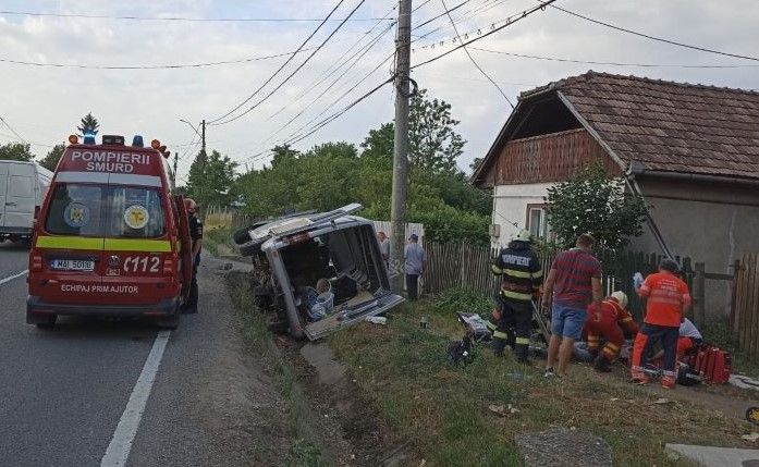 Poliția Mureș, informare despre accidentul din Gornești