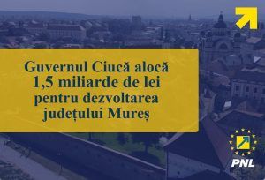 Guvernul Ciucă alocă 1,5 miliarde de lei pentru dezvoltarea județului Mureș