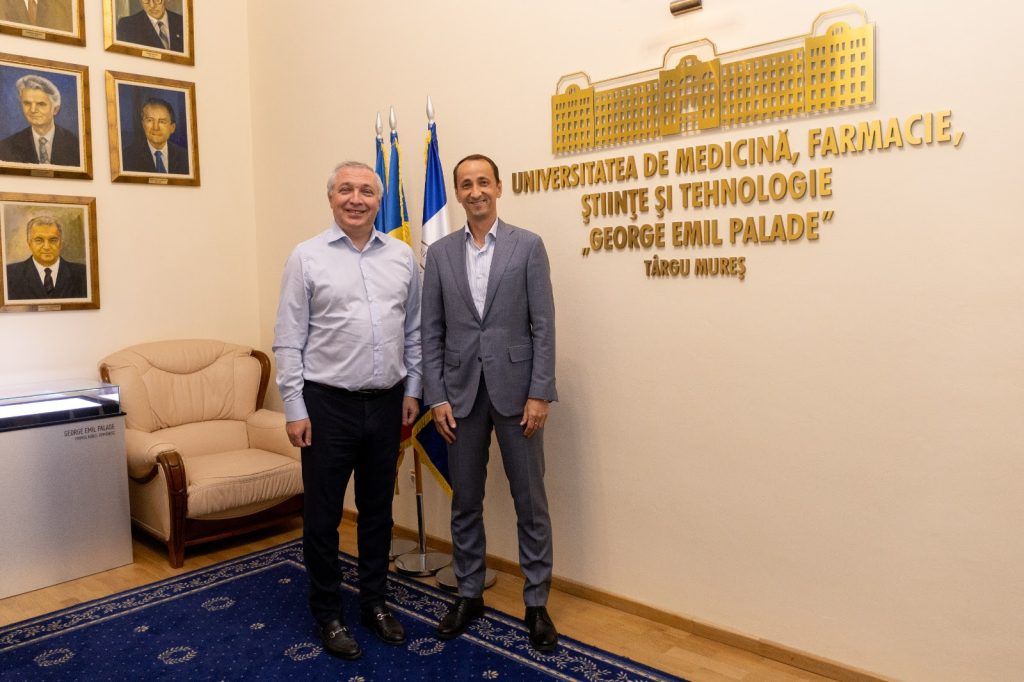 Mihai Covaliu, președintele COSR, în vizită la UMFST Târgu Mureș