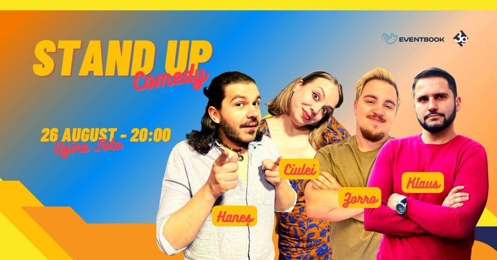 Stand-up cu comedianții 3G Hub la Uzina Foto