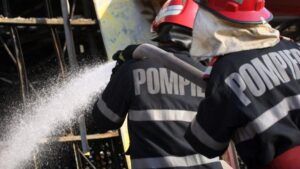 Incendiu într-un depou din Sighișoara