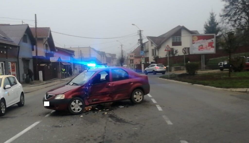 Accident pe strada Budiului din Târgu Mureș
