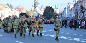 LIVE: Ceremonie militară în Piața Victoriei din Târgu Mureș