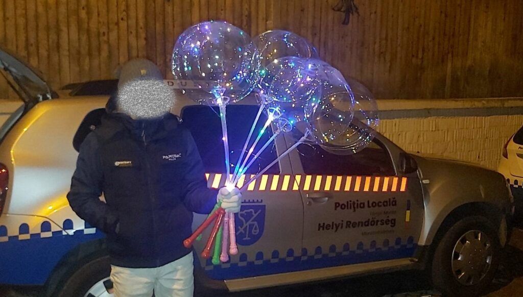 Vânzător de baloane amendat de Poliția Locală Târgu Mureș