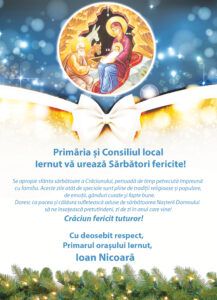 Primăria și Consiliul local Iernut vă urează Sărbători Fericite!
