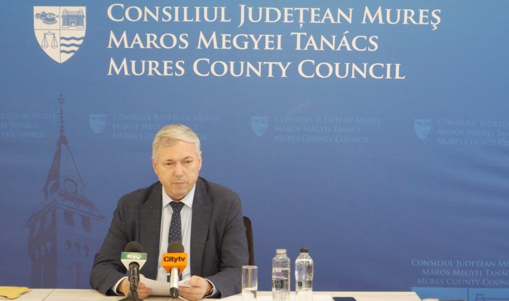 Bilanțul anului 2022 prezentat de Péter Ferenc, președintele Consiliului Județean Mureș