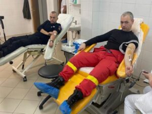 Pompierii târgumureșeni au donat sânge pentru micuțul Matias