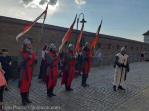 Garda Lupilor de Foc, spectacol periodic în Cetatea Târgu Mureș