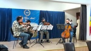Cvartetul Tiberius, lecție muzicală educativă la Colegiul ”Petru Maior”