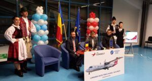 Moment istoric la Aeroportul ”Transilvania”: primul zbor Air Connect între București și Târgu Mureș
