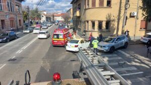 Accident pe strada Gheorghe Doja din Târgu Mureș