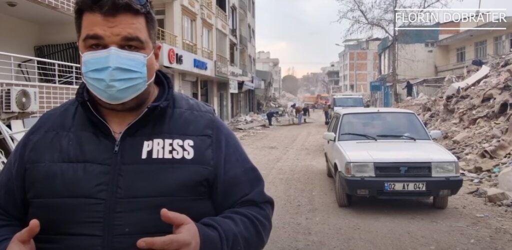 VIDEO: Florin Dobrater, reportaj despre cutremurul devastator din Turcia