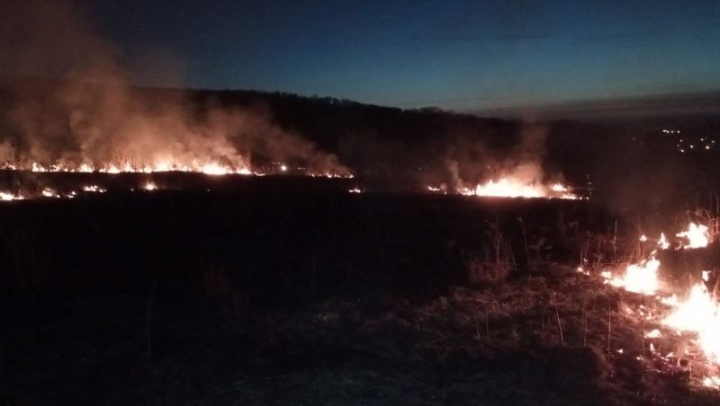 Mureș: Incendii pe 4,8 hectare de vegetație uscată