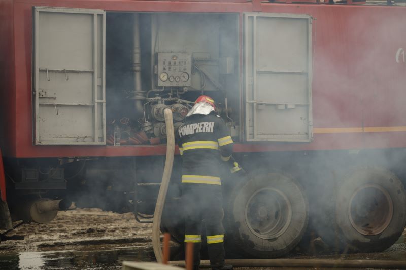Incendiu la o casă din Târgu Mureș